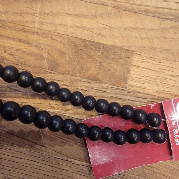 Jet Mix 6MM Round Halcraft Bead Gallery # 98969 14 Inch/35.5CM - Picture 3 of 8